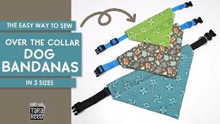 How to Sew an Over the Collar Dog Bandana from a Fabric Square