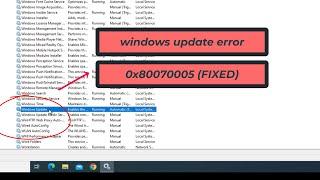 How To Fix Windows Update ERROR 0X80070005 In Windows 10 FIXED  2023