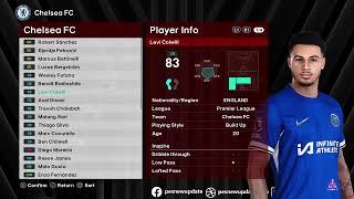 Download Chelsea Update Facepack  PES 2021 & Smoke Patch Football Life 2024