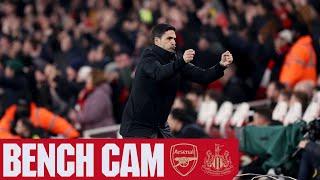 BENCH CAM  Arsenal vs Newcastle United 4-1  All the goals drama and celebrations from N5