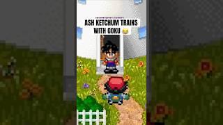 Ash Ketchum trains with Goku  #pokemon #shorts