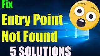 Fix Entry Point Not Found on Windows 1087 I 5 Solutions 2023 
