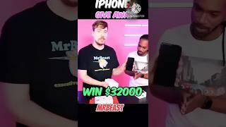 Win $32000 Brand new iPhone Challenge by MrBeast   #shorts #youtubeshorts