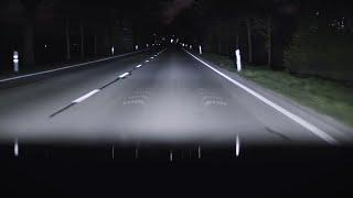 Audi DIGITAL MATRIX LED lights - DEMONSTRATION at night new CRAZY functions