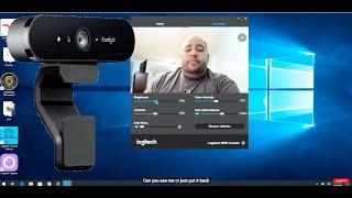 Configuring Logitech Brio Webcam 4K Ultra HD in Windows 10