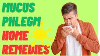 Home Remedies to Clear Mucus and Phlegm  Chest Infection  Cough