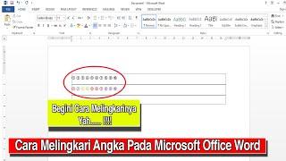 Cara Melingkari Angka Pada Microsoft Office Word