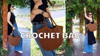  Simple crochet shopper crochet beach bag cool summer bag 2022