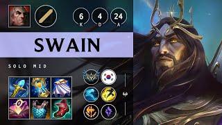 Swain Mid vs Syndra Killing spree - KR Challenger Patch 14.19