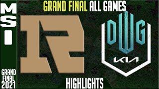 RNG vs DK Final Highlights ALL GAMES  MSI 2021 Grand Final - Royal Never Give Up vs Damwon KIA