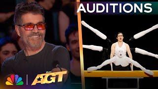 Black Peppers Takes Pommel Horse Where Its NEVER Gone Before  Auditions  AGT 2024