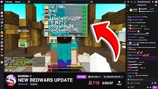 بنابراین من به‌روزرسانی جدید Bedwars را استریم کردم...