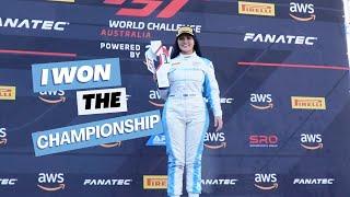 Winning the Championship Round 5 at Queensland Raceway  Renee Gracie