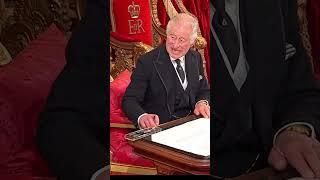 Charles III. The King. The first document signed by the King #princecharles #kingcharles #news