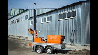 малогабаритная буровая установка Trailer 60 для бурения скважин на воду  small-sized drilling rig 