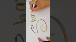 Blending art Calligraphy #shorts #nameart #trending