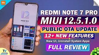 Redmi Note 7 Pro New MIUI 12.5.1.0 Update Full Review  12+ Features  Redmi Note 7 Pro MIUI 12.5