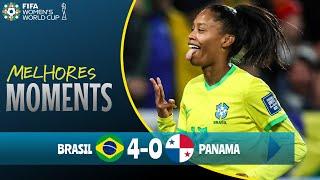 Brasil x Panamá 4-0 Hat-trick de Ary Borges & melhores moments copa do mundo feminina 2023