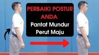 Perbaiki Postur Pinggang dan Pantat  Anterior Pelvic Tilt 