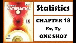 ICSE Class 9  Statistics  Chapter 18  Selina  Concise Mathematics 