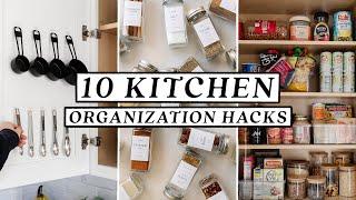 10 SMALL KITCHEN ORGANIZATION HACKS & DIY Ideas   Easy & Budget Friendly