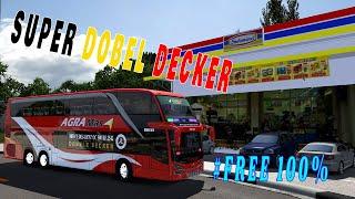 BUS SDD Super Dobel Decker Ojepeje - ETS2 Mod BUS Indonesia v1.30 FREE