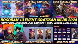 BOCORAN 13 EVENT GRATISAN MLBB 2024  EVENT NEOBEAST EXORCIST TIKET JJK RESALE MSC 2024 DLL MLBB