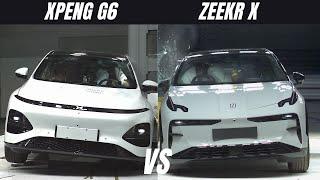 XPENG G6 vs ZEEKR X Euro NCAP Crash Test Comparison  Safety Showdown