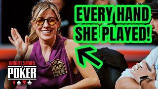 Kristen Foxens Epic 2024 World Series of Poker Main Event EVERY HAND