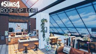 Rooftop LOFT  Penthouse No CC the Sims 4  Stop Motion