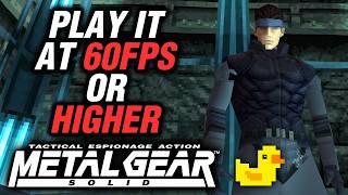 You Can Play MGS1 on PC at 60fps