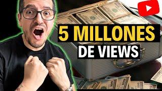 Cuánto PAGA YouTube por 5 MILLONES de VISUALIZACIONES