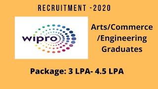 Wipro Recruitment 2020