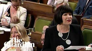 Canadian MP breastfeeds her son in parliament