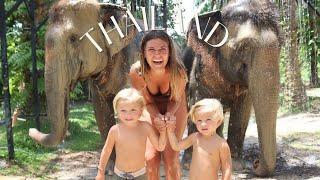 THAILAND VLOG  Traveling with toddlers to see an elephant sanctuary Railay Beach Phi Phi Islands