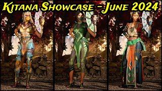 Kitana Showcase - Gear & Skins June 2024 Update - Mortal Kombat 1