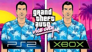 Grand Theft Auto Vice City 2002 PS2 vs XBOX OG Face to Face