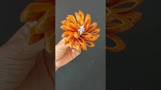 Glitter paper flower making  #shorts #paperflower #riyascreativecorner #trending #viral #diy