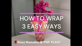 How to Wrap a Phalaenopsis Orchid Gift for mothers Day #wrapflowers