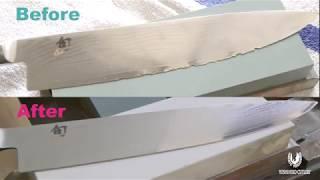 Jagged Sawtooth Chipped Edge - Japanese Whetstone Repair and Resharpening