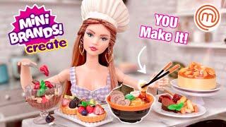 Mini Brands CREATE MasterChef Are They Barbie Doll Sized? ZURU 10 Capsule Unboxing