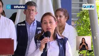 Visita de trabajo de la vicepresidenta Karin Herrera en Jalapa.