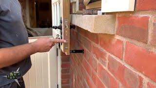 How to make an existing door stop longer using cooper pipes.