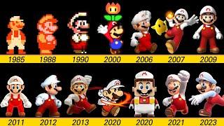 Evolution of Fire flower in Super Mario Bros game and LEGO Movie