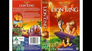 Original VHS Opening and Closing to The Lion King UK VHS Tape