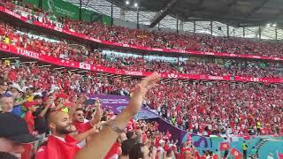 النشيد الوطني التونسي قبل مباراة تونس و  الدنمارك. #قطر2022 #fifaworldcup2022  #tunisie  #qatar2022