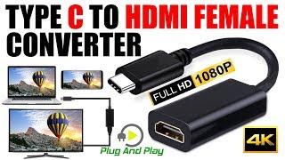 USB Type C to HDMI 4k Cable Adapter For Tablet I Macbook Pro I Samaung I Dell I HP