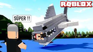 Köpek Balığı Gemisi Yaptık - Panda ile Roblox Build A Boat For Treasure