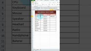 cara membuat ceklist simbol di excel