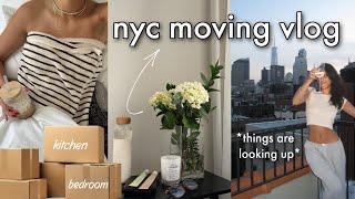 NYC Moving Vlog  amazon prime haul organizing my closet getting settled